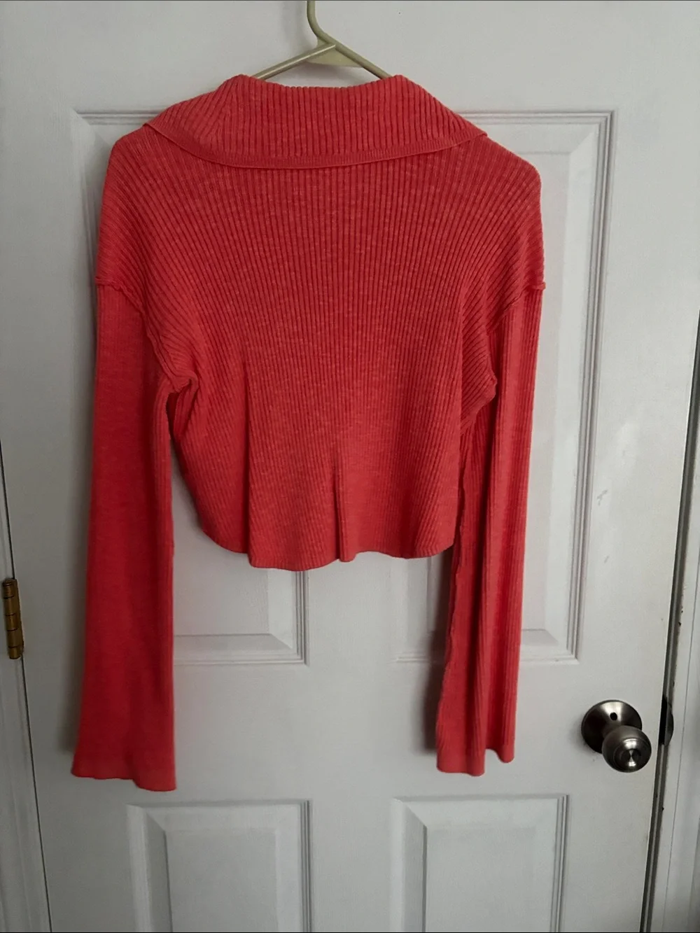 Free People collared ribbed top